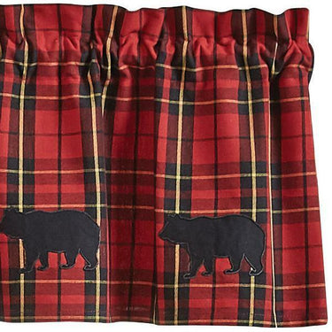 Sportsman Plaid Valance - Applique Park Designs - The Fox Decor